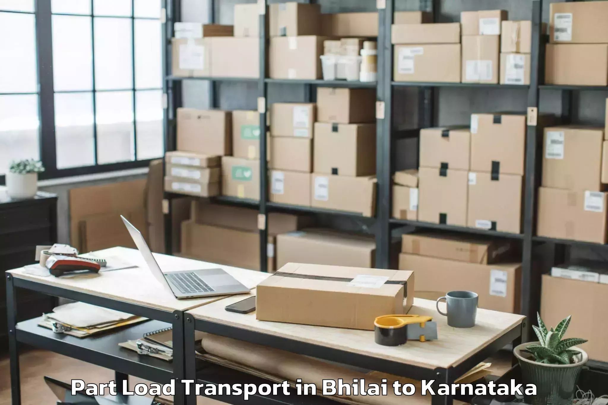 Professional Bhilai to Hulsoor Part Load Transport